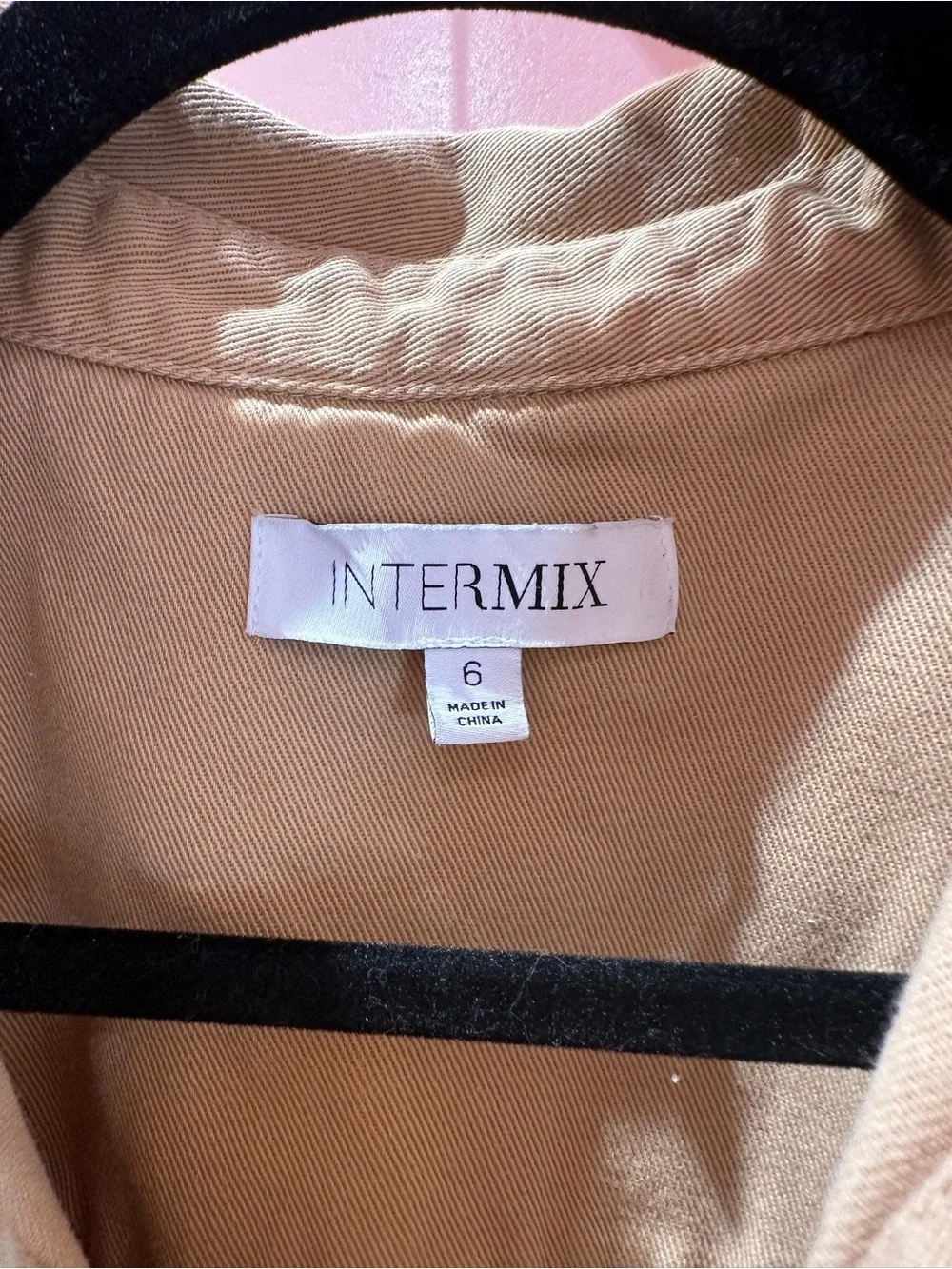 INTERMIX Tan Collared Jacket - Picture 3 of 4